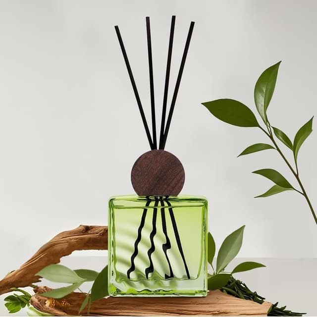 Detalle de DIUFJAG 200 ml Darjeeling Tea diffusore per ambienti con 8 bacchette aromatiche