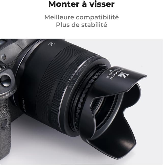 Thumbnail 3 de K&F Concept Pare-soleil 52mm avec chiffon 150×150 mm