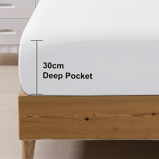 Detalle de Egyptian cotton fitted sheet 300 TC 150x200cm