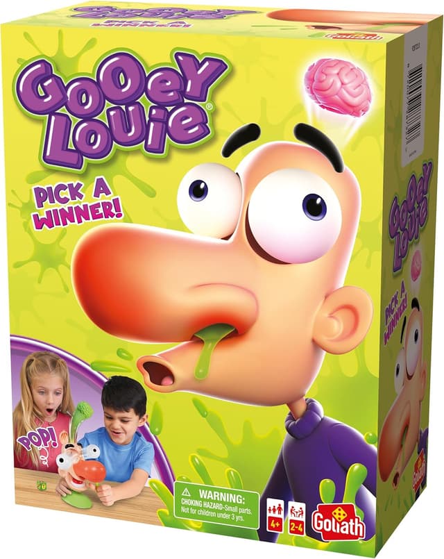 Thumbnail 6 de Goliath Gooey Louie Game: Pull Gooeys Out of Louie's Nose (Ages 4+, 2–4 Players)