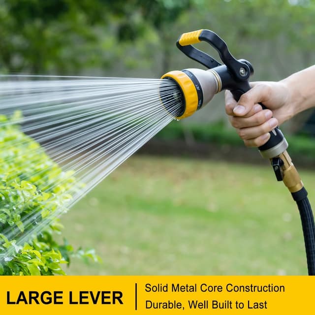 Detalle 2 de FANHAO Stile Pompiere pistola da giardino in metallo con 8 motivi di spruzzo