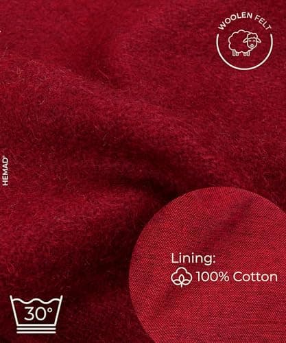 Thumbnail 4 de Hemad capucha medieval fieltro rojo