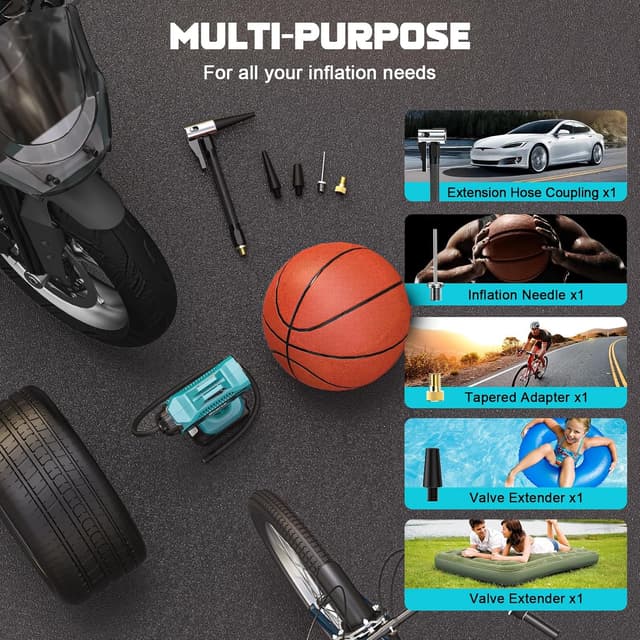 Thumbnail 4 de Ecarke Cordless Tire Inflator Makita 18V