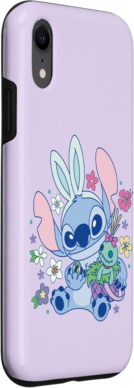 Detalle de Custodia iPhone XR Lilo & Stitch coniglietto