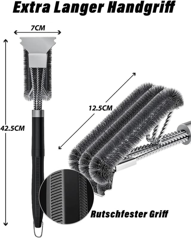 Thumbnail 1 de Grillbürste Edelstahl 45 cm Griff