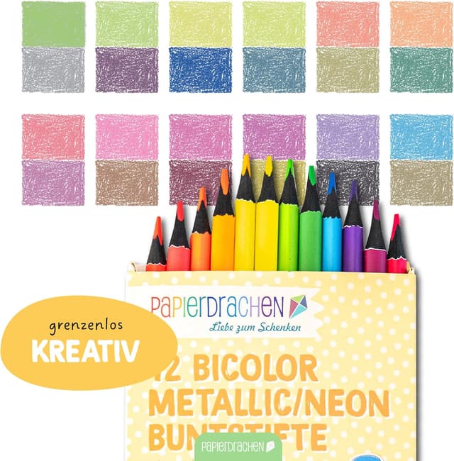 Thumbnail 4 de Papierdrachen Buntstifte 12er Set