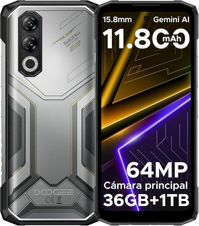 Imagen de DOOGEE Blade 20 MAX Rugerizado 36GB+2TB, 11800mAh, 6.6" 120Hz 📱 en OfertitasTOP