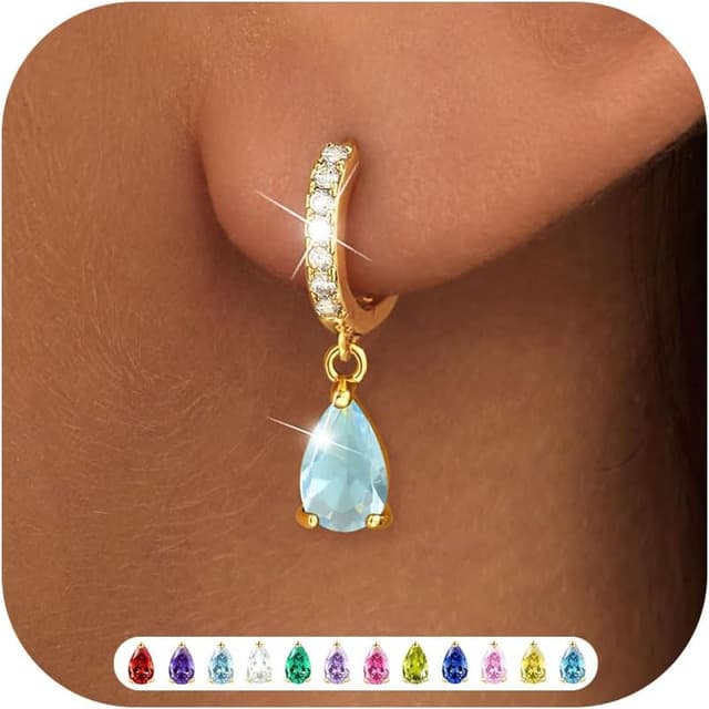 Detalle de ZNBOH Ohrringe Gold mit Zirkonia