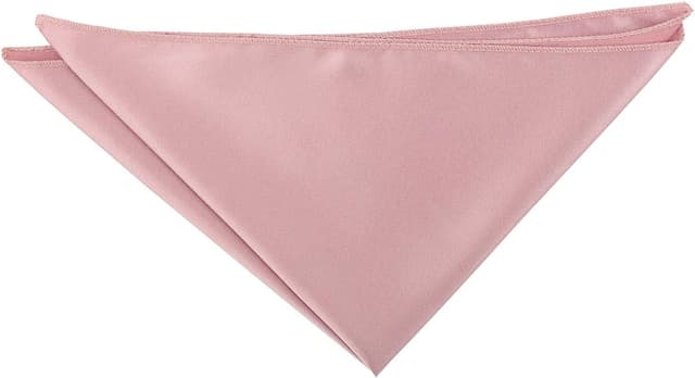 Detalle 2 de DQT Plain Satin Formal & Casual Wedding Handkerchief / Pocket Square Hanky