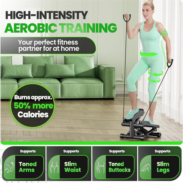 Detalle de Ultrasport 2in1 mini stepper LCD 100 kg