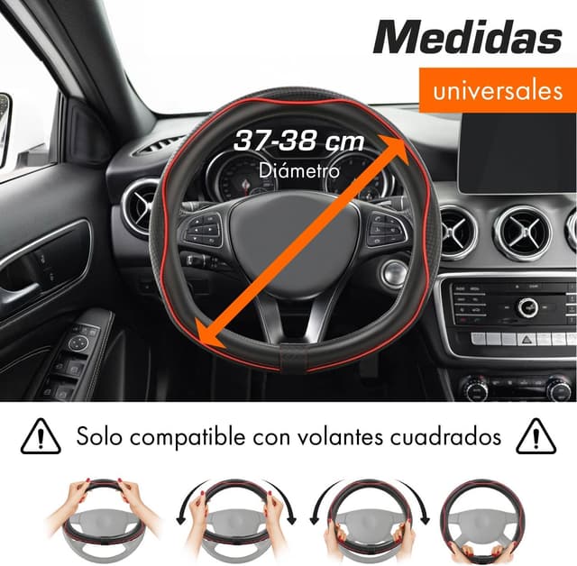 Thumbnail 2 de Upgrade4cars Funda Volante Forma D 37-38 cm
