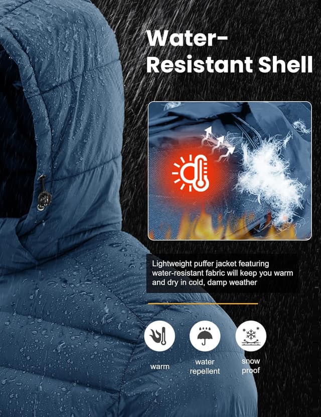 Thumbnail 6 de TBMPOY Men's Lightweight Puffer Jacket