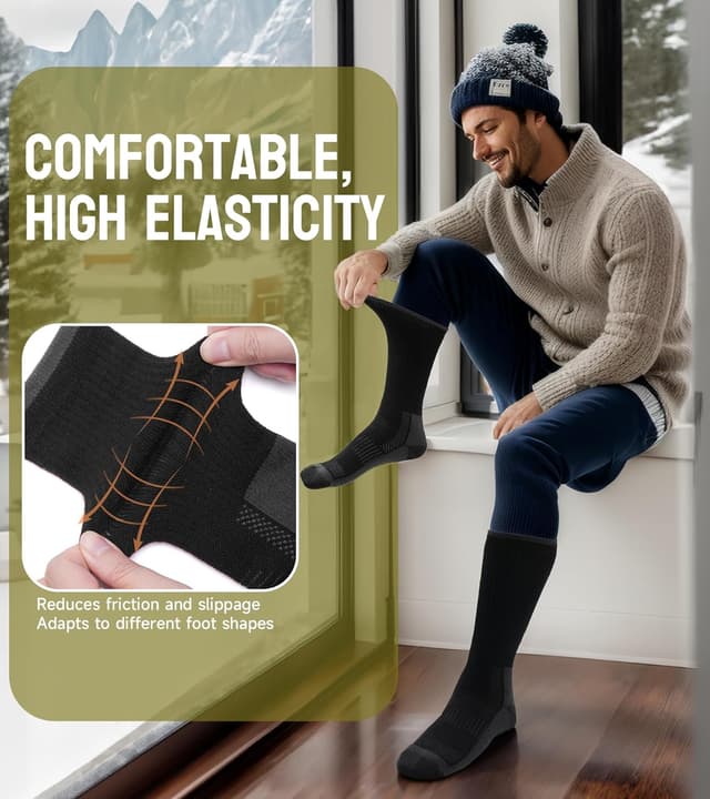 Thumbnail 4 de TANSTC Merino Wool Thermal Socks 3 Pairs