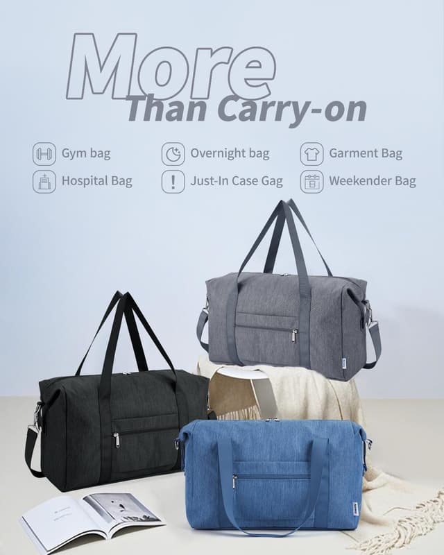 Detalle de Narwey Easyjet cabin underseat bag 45x36x20 underseat holdall (25L) – foldable grey