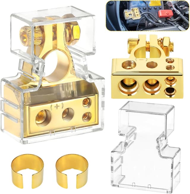 Imagen de Zocipro 2Pcs Battery Terminals kit 10AWG clamps en OfertitasTOP