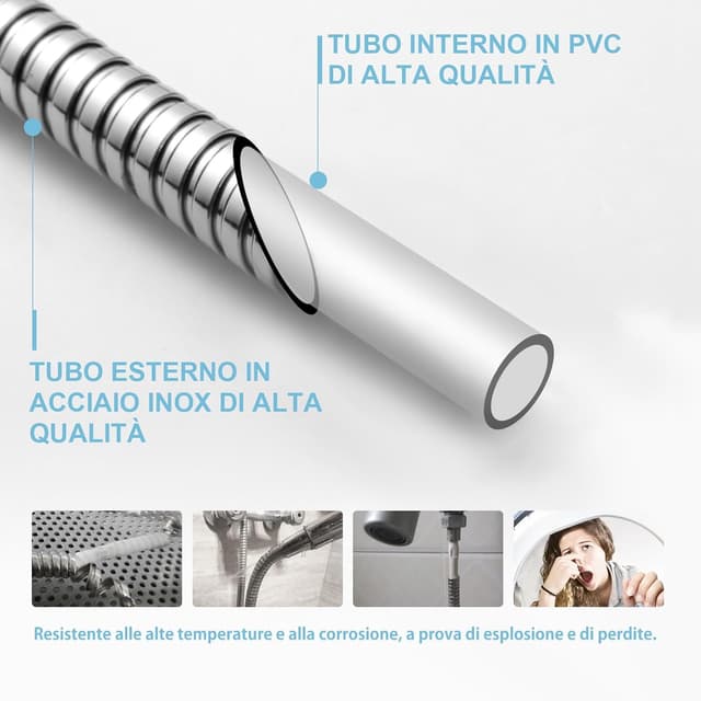 Thumbnail 3 de OFFO Tubo Doccia Flessibile 1,6 m