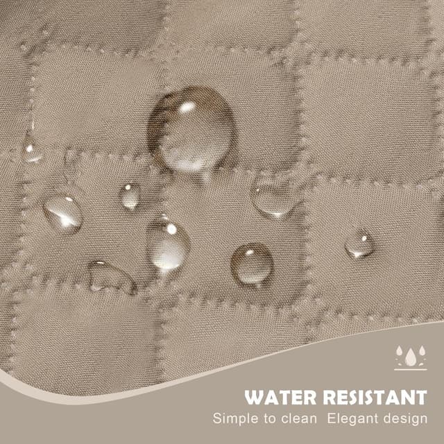 Detalle de Lydevo copridivano impermeabile 4 posti con braccioli, trapuntato antigraffio