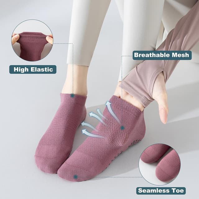 Thumbnail 3 de BISOUSOX Calcetines de Yoga antideslizantes 3 pares