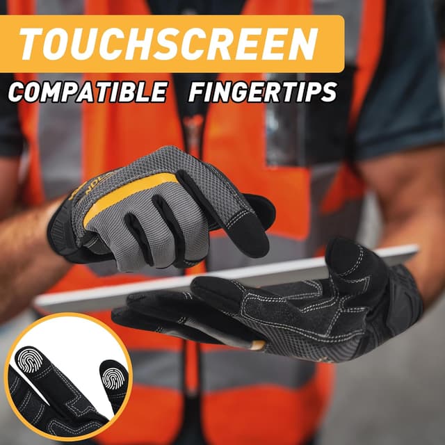 Detalle de HANDLANDY touchscreen work gloves