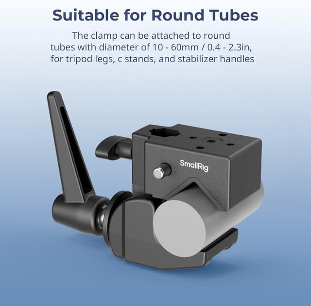 Detalle 2 de SMALLRIG Kit de pinces haute performance (lot de 2) avec filetage 1/4"-20 et 3/8"-16, capacité jusqu’à 15 kg