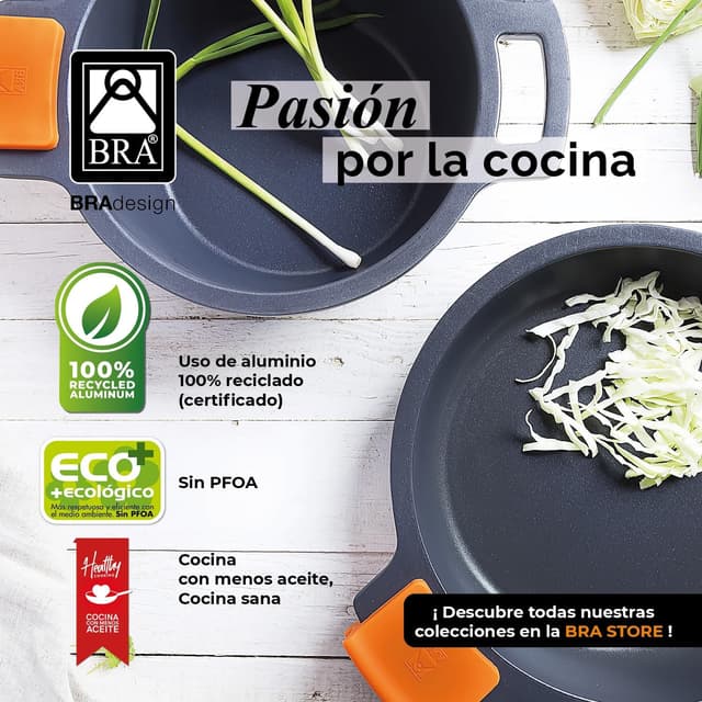 Thumbnail 5 de BRA Efficient Set de Cocina 3 Piezas, Aluminio Fundido