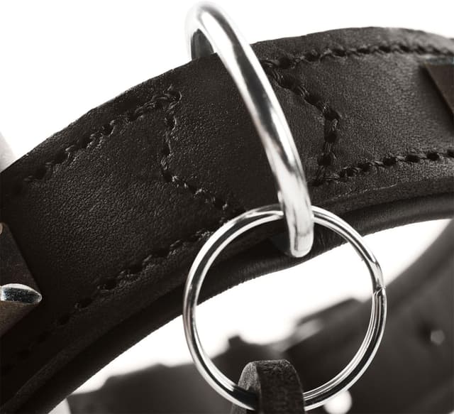 Thumbnail 3 de Hunter Larvik Hundehalsband Leder Schwarz 35–42 cm