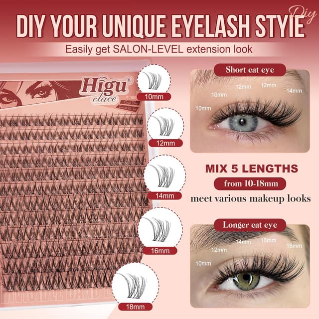 Detalle de Higu clace Manga-Lashes Wimpern-Set 144