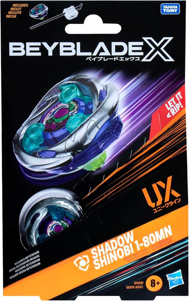 Thumbnail 3 de Hasbro Beyblade X Shadow Shinobi 1-80MN UX Starter Pack