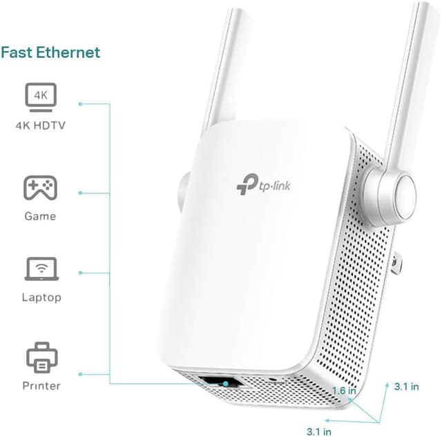 Thumbnail 2 de TP-Link RE105 N300 WiFi Extender 2.4GHz