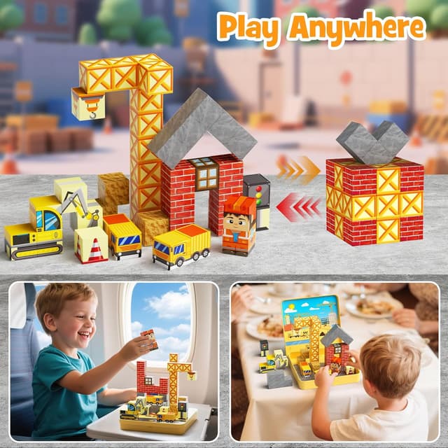 Detalle 1 de burgmate Magnetische Bausteine 49 Teile