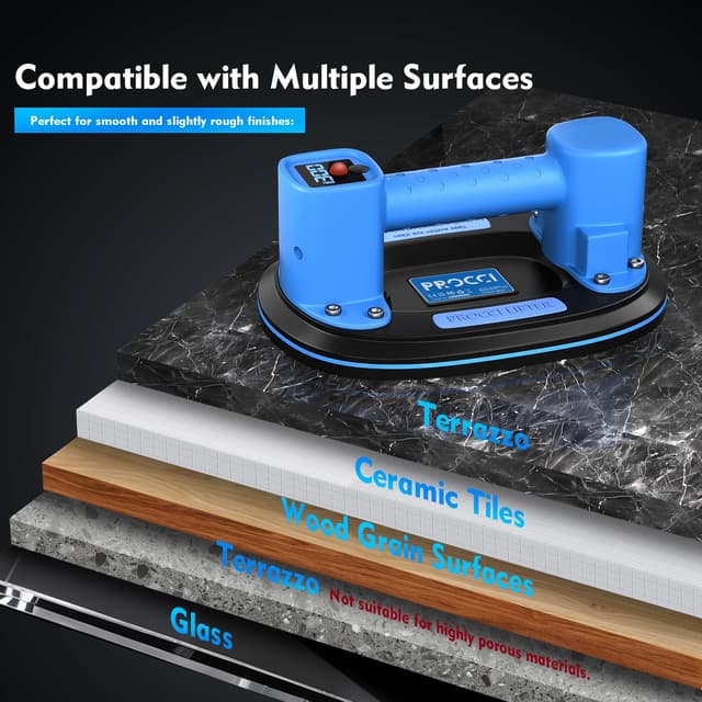 Thumbnail 3 de Procci Ventosa a batteria 300 kg per piastrelle