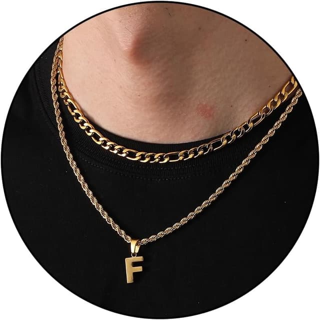 Thumbnail 6 de Collier lettres A à Z, Figaro 18 à 20