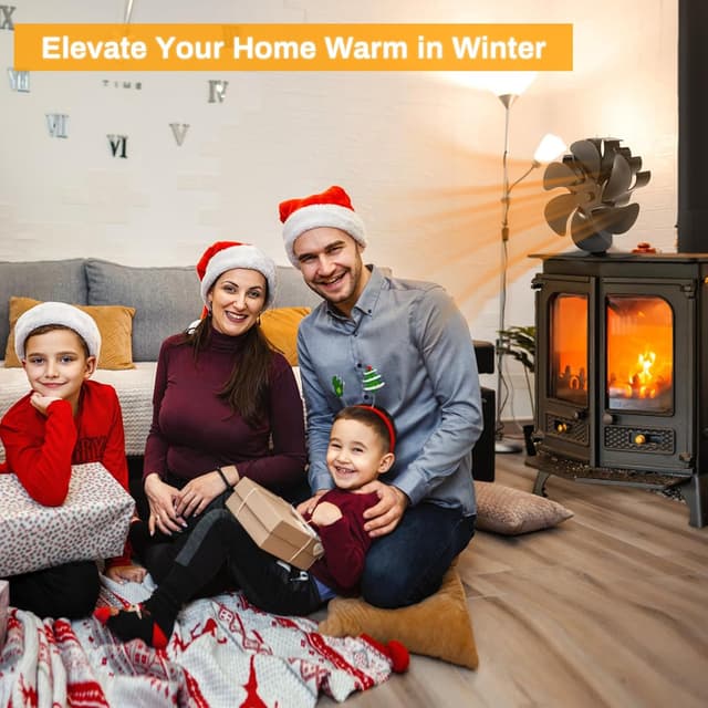 Thumbnail 1 de JossaColar Wood Stove Fan 6.5in