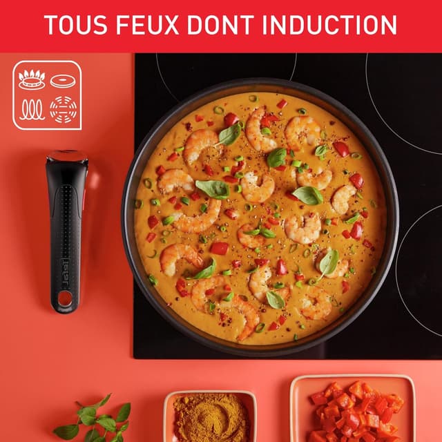 Detalle 2 de Tefal Ingenio Emotion L897SJ04 batterie cuisine 20 pièces avec poignées amovibles