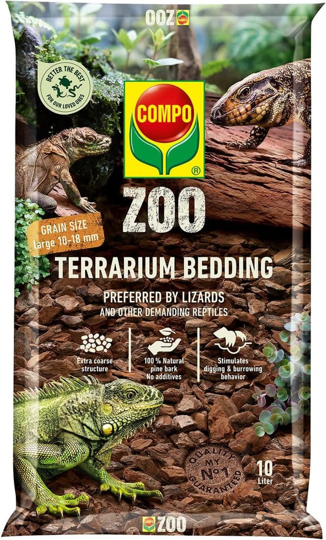 Detalle de COMPO ZOO Lettiera universale per terrari in corteccia di pino, pezzatura 10-18 mm