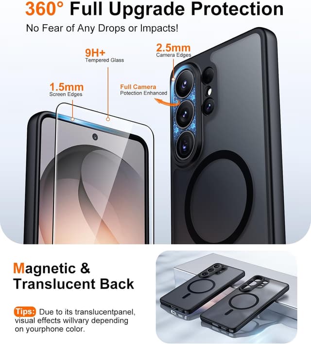 Detalle 2 de Red2Fire Magnetic Case for Samsung Galaxy S26 Ultra (6.9") — MagSafe-Compatible, Slim Anti-Slip, 12Ft Military-Grade Protection
