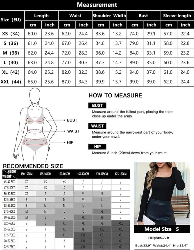 Thumbnail 5 de Aottori Camiseta Manga Larga Mujer Cuello Cuadrado