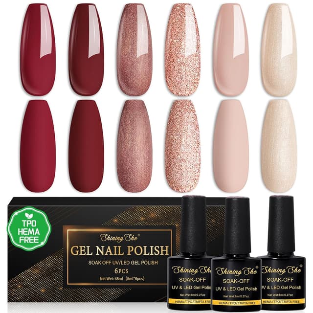 Thumbnail 6 de Shining She UV Nagellack Jelly Magnet CatEye (4 Farben), 8 ml – kristallklarer Cat-Eye-Look mit Magnet