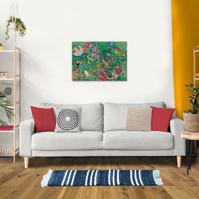 Detalle de Ravensburger Puzzle 1000 Pezzi WJPC Foresta Pluviale Magica, puzzle per adulti da 70 x 50 cm