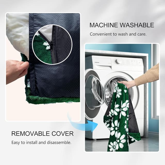 Detalle 2 de Yaning Large Dog Bed (89x56x10cm) with Removable Washable Cover and Anti-Slip Base