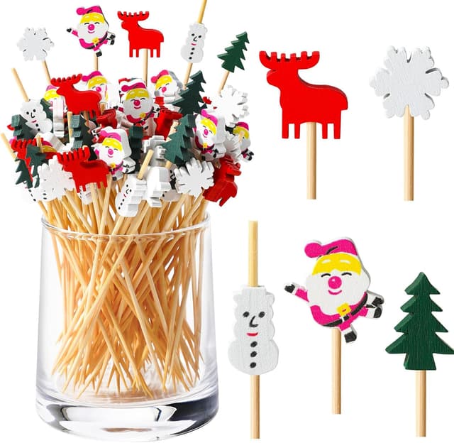 Imagen de Bekeify Noël Cocktail Sticks 200 pièces 🍷 en OfertitasTOP
