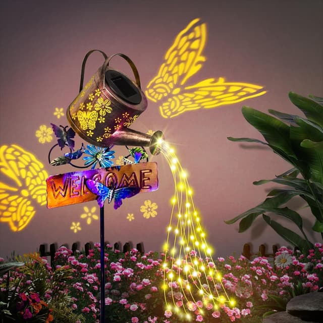 Detalle de GLOBAL GOLDEN Solar Watering Can Light