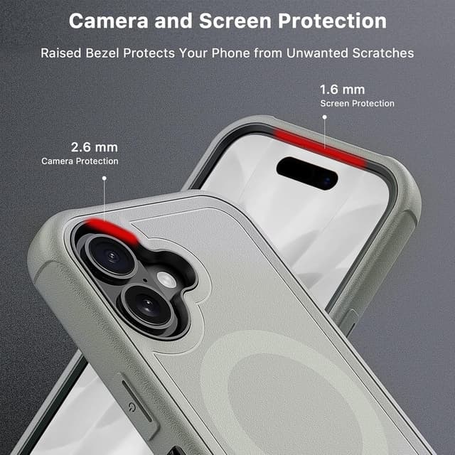 Detalle 2 de M MYBAT PRO Maverick Series Case for iPhone 17 with Belt Clip Holster, MagSafe + Screen Protector