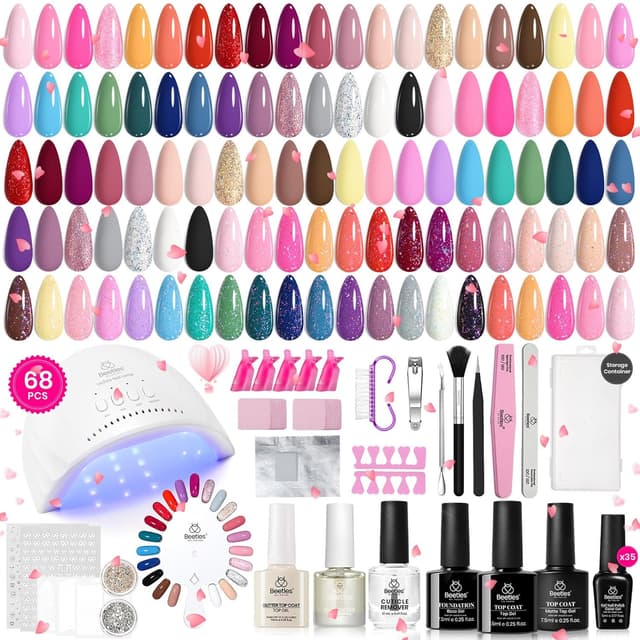 Detalle de beetles UV Gel-Nagellack Set 68-teilig