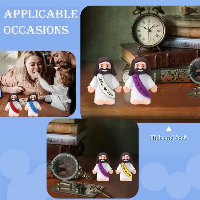 Thumbnail 4 de AKFAHOIF Little Jesus Figures 5 in
