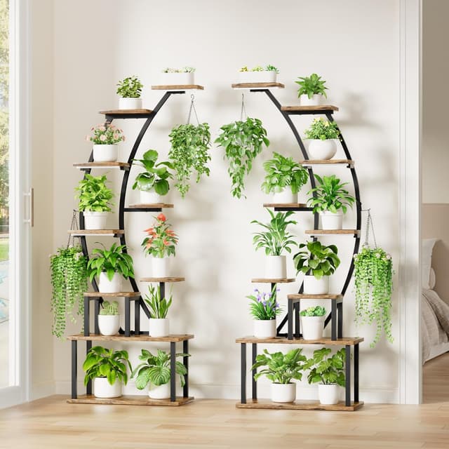 Thumbnail 4 de BACEKOLL Pflanzenständer 9 Ebenen mit Wachstumslichtern