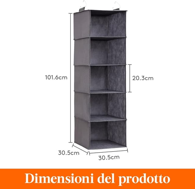 Detalle de Lifewit organizer per armadio 102 cm