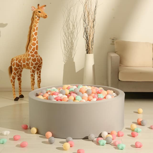 Detalle 2 de GOGOSO Ball Pit Balls (100pcs) Star & Heart Plastic Balls for Toddlers Kids