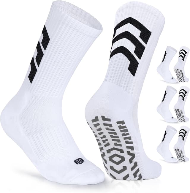 Thumbnail 6 de CLOSEMATE 1/3 Paar Anti-Rutsch Fußballsocken für Herren – Grip-Sportsocken für Fußball, Basketball & mehr