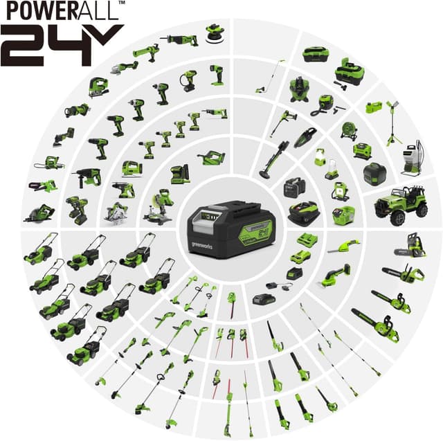 Thumbnail 6 de Greenworks GD24HT61 Tagliasiepi 24V, lama 61 cm ✂